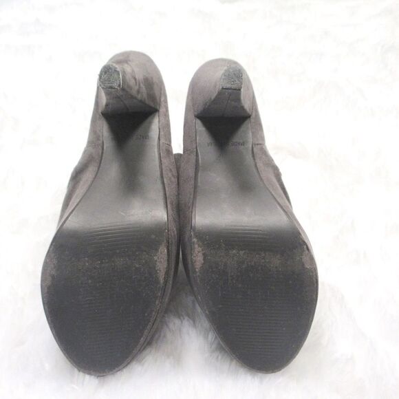 🍍3/$15🍍Forever 21 Gray Heeled Ankle Boots - Picture 5 of 8